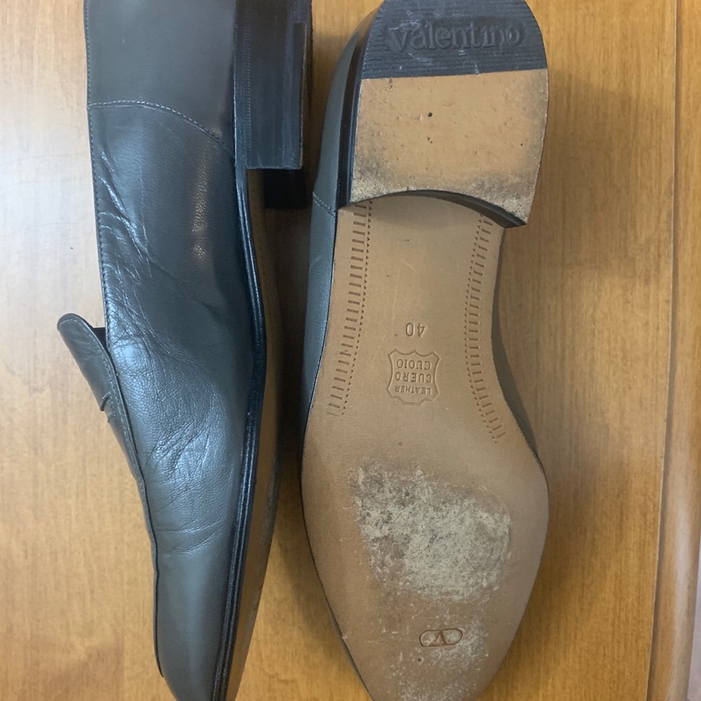 Valentino grey leather